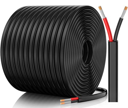 CONEPY 12게이지 와이어, 12 AWG 2 컨덕터 자동차 와이어, 12/2 케이블, 60.2m(200피트) | 무산소 주석 도금 구리 12 AWG 와이어, 자동차, 해양, 태양열, RV, 조명용 PVC 절연 유연한 12V 2 와이어 케이블 - size: 200피트, style: 12AWG