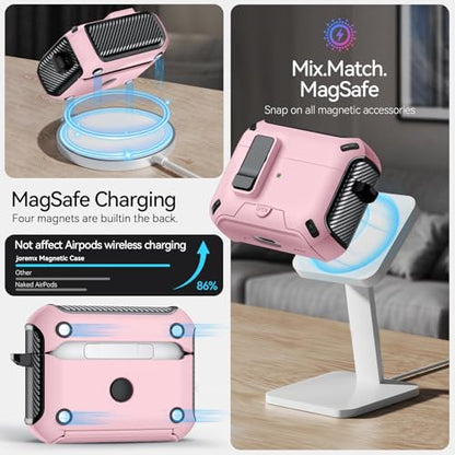 for AirPods Pro 3 Case Safety Lock (Pink) - color: W-pink