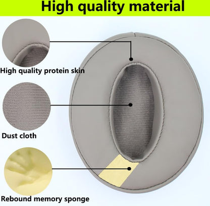 Replacement Ear Pads Compatible with Sennheiser HD4.50BT Champagne Gold | for Sennheiser HD4.50BTNC HD4.40BT Headphone Memory Foam/Protein Leather Earpads Earmuffs - color: Champagne gold