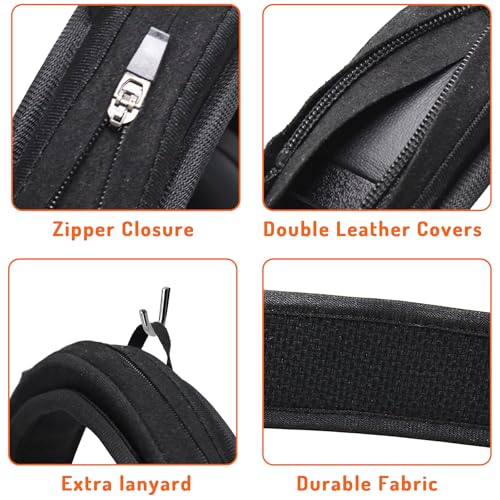 Adhiper Universal Headband Cover for Jabra Evolve 2 85/75/65/55/50/40/30 | for Jabra Evolve 75/65/40/30/20, Evolve3 85/75 Headsets, 6mm Thick Neoprene Cushion Covers , with Hanging Loop
