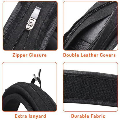 Adhiper Universal Headband Cover for Jabra Evolve 2 85/75/65/55/50/40/30 | for Jabra Evolve 75/65/40/30/20, Evolve3 85/75 Headsets, 6mm Thick Neoprene Cushion Covers , with Hanging Loop