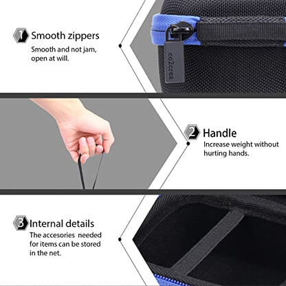 co2CREA for Zoom AMS-22 Audio Interface Hard Protective Case | Travel Protective Storage Bag with Mesh Pocket & Hand Strap, Shockproof EVA Shell and Soft Lining