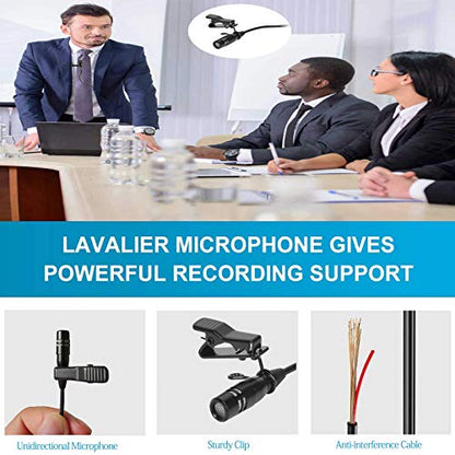 Lavalier Microphone Lapel Microphone Compatible with Shure Wireless Transmitter - Unidirectional Condenser Mic - Mini XLR TA4F Plug - size: Mini XLR TA4F Plug for Shure Only