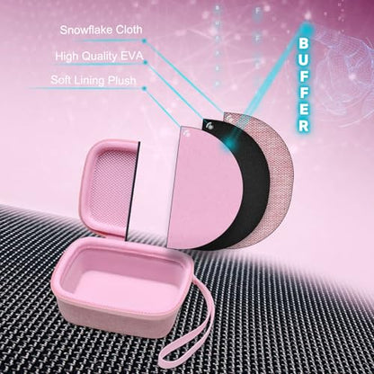 XANAD Hard Case Compatible with JBL Go 4 / GO 5 / Go 3 Ultra Speaker, Pink - color: Pink