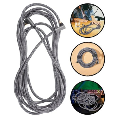 5m Digital Coaxial Audio Cable with Braided Jacket, Dual Cords for Amplifier and Home Theater, Television Accessories Compatible with Subwoofers and HDTV Systems