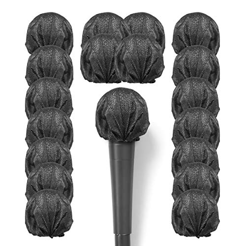 100 pcs Sanitary, Disposable Microphone covers; Non-Woven Fabric, Elastic Easy to Install Mic-Shields