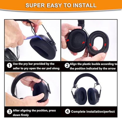 Defean Cooling Gel Earpads for Razer BlackShark V3 Pro (Do Not V3 / V3X) | BlackShark V3 Pro Cooling Gel Earpads and Mic Foam (Do Not Fit Razer BlackShark V3 / V3X)High-Density Noise Isolation Foam