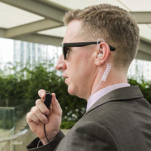 Acoustic Tube Earpiece for M0torola CP200 Walkie Talkies (Pack of 1) | 2 Pin Headset Compatible with GP300 CLS1110 RDU4100 RMU2040 RMU2080D HKLN4604 HKLN4599 Two Way Radio