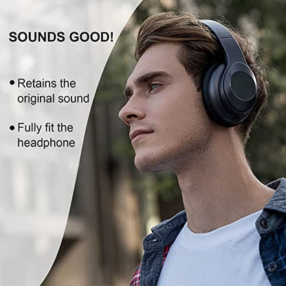 Replacement Ear Pads for Bose QuietComfort 35 35 II 15 25(qc 35 25 15/QC35 ii), Headphone Ear Covers, High Density Memory Cotton, Soft Leather, Adaptive Noise Isolation Headphones Pads Cushions - color: black, style: QC35