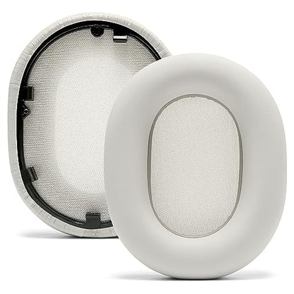 WC PadZ XM5 - Premium Replacement Earpads Compatible with Sony WH-1000XM5 | Made by Wicked Cushions | Soft PU Leather, Extra Thick, Noise-Isolating Memory Foam | Silver - color: Silver