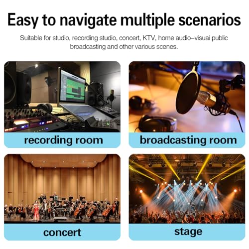 1.65FT Right Angle XLR Female to Straight XLR Male Audio Cable, Multi Angle Adjustbale XLR Female to Male Microphone Extension Cable for Audio Interface Amplifier Speaker and More