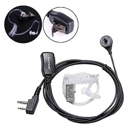 Midland Earpieces with Mic - Security Headsets for Two Way Radios - Compatible with Midland GXT1000VP4, LXT600VP3, GXT1050VP4, GXT1000XB, LXT500VP3 etc (10 Pack) - color: 10 pack
