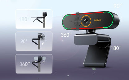 4K Webcam for DELL UltraSharp 49 Curved USB-C Hub Monitor-U4924DW,with Microphone& Privacy Cover & Plug&Play,Works Zoom/Teams/Skype/Google Meet