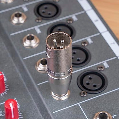 2 Pack 1/4 TRS to XLR Adapter, Balanced Quarter Inch 6.35mm Male to XLR Male Adapter for Mixer, Microphone - color: 1/4 To XLR Male