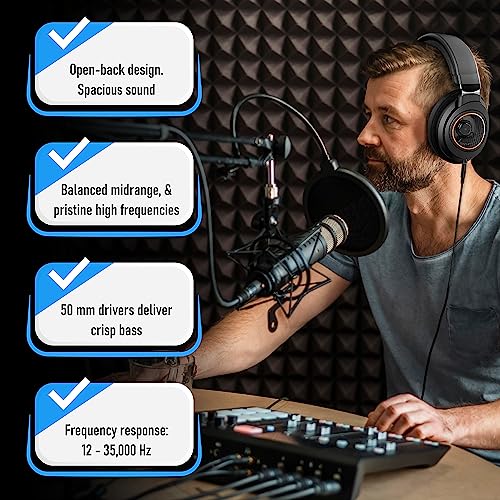 Philips Open Back Wired Headphones - Cushioned Over Ear Headphones with Adjustable Headband for Ultimate Comfort and Superior Sound Quality, Plugs into TV, Stereo or PC, Ideal for Podcasts or Music - style: Performance Audio | SHP9600