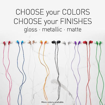Panasonic ErgoFit Wired Earbuds, In-Ear Headphones With Dynamic Crystal-Clear Sound And Ergonomic Custom-Fit Earpieces (S/M/L), 3.5mm Jack For Phones And Laptops, No Mic - RP-HJE120-P (Pink) - color: Pink, style: No Mic