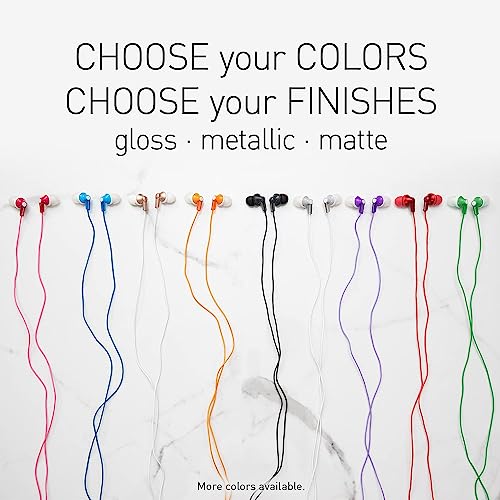 Panasonic ErgoFit Wired Earbuds, In-Ear Headphones With Dynamic Crystal-Clear Sound And Ergonomic Custom-Fit Earpieces (S/M/L), 3.5mm Jack For Phones And Laptops, No Mic - RP-HJE120-P (Pink) - color: Pink, style: No Mic