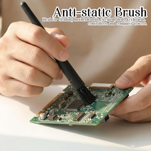 6 Pack Small Cleaning Brush Set Anti Static Small Cleaning Brushes for Tight Spaces, Electronics, Computer Keyboards, Laptops, Sewing Machines, and More