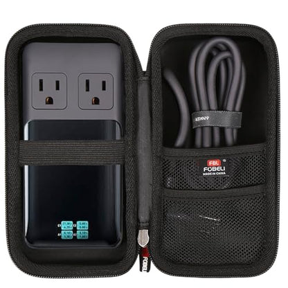 FBLFOBELI Travel Case for Anker 727/ Prime 6-in-1 USB C Charging Station | EVA Hard Shell, for Anker 8-in-1 USB C 240W Charging Station, Power Strip Shockproof Organizer Bag for Cables and Accessories