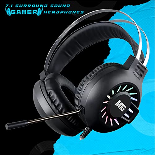 MTG RGB Backlit Mechanical Wired Gaming Keyboard and Mouse Combo | Full Anti-Ghosting, RGB Headset, Speaker, WiFi BT PC & Laptop Compatible, Complete Accessory Bundle for Desktop Gaming Setup - color: Gaming Pro