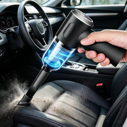 Compressed Air Duster Wireless Handheld Car Vacuum Cleaner, Air Blower 3 in 1 Electric Air Dusters Computer Vacuums Keyboard Cleaner Power Rechargeable Vacuum for Desk Home and Office Dust Cleaning