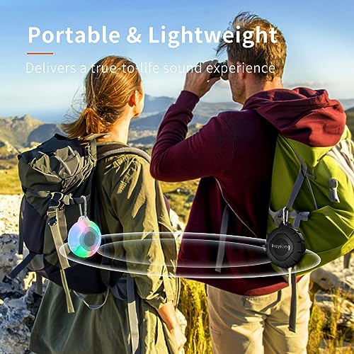 HEYSONG Waterproof Shower Bluetooth Speaker, Durable & Portable with Clear Sound, Ideal for Shower, Pool, Beach & Kayaking – Great Gift for All Ages - color: Transparent