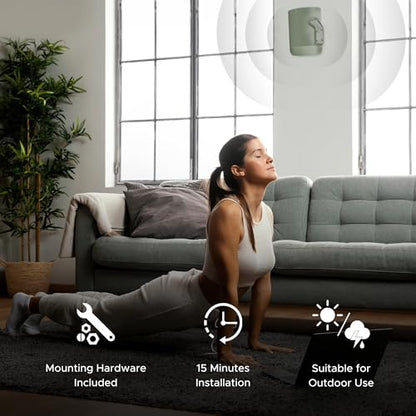 Move Speaker Wall Mount Bracket, Weatherproof, Green | Compatible with Sonos Move & Move 2, Including Mounting Accessories - color: Green