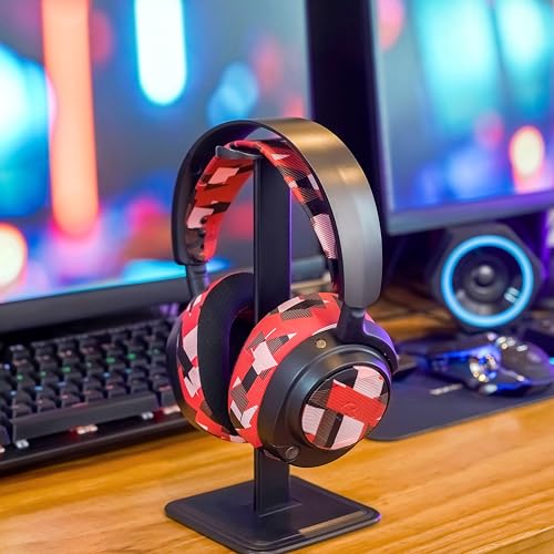 WC Side Plates for Arctis Nova Pro Wireless, Pro Wired & Nova Elite | Made by Wicked Cushions | Also fits Nova Pro Omni, 7, 7X & 7P | Red Prism - color: Red Prism