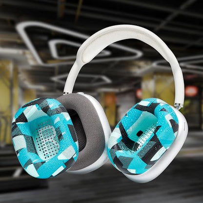 WC SweatZ Max - Patented Silicone Sweat Covers for AirPods Max 1 | Made by Wicked Cushions | (Does Not Fit AirPods Max 2). Sweatproof, Full Earpad Protection | Cyan Prism - color: Cyan Prism