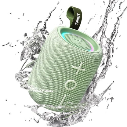 Tribit StormBox Mini+ Portable Bluetooth Speaker, 12W, 360° Sound, Green - color: Green