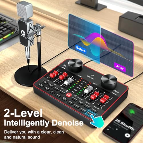 neculogy Podcast Equipment Bundle, BM-800 Condenser with Voice Changer, Recording Studio Package - Podcast Microphone Bundle for Laptop, Streaming/Live Broadcast/YouTube Recording