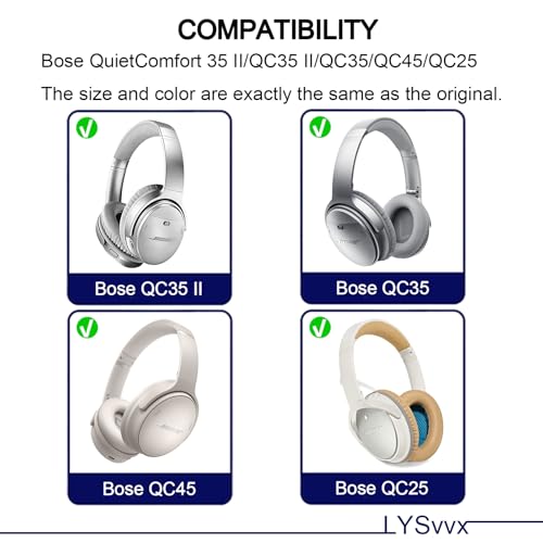 QC35 Hinge Screws - Specifically Designed Replacement Parts for Bose QuietComfort 35 II, QC35 II, QC35, QC45 and QC25 Headphones (Silver)