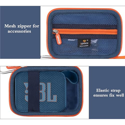 Case for JBL Go 4 / GO 5 / Go 3 Ultra Portable Speaker -Blue (Case Only) - color: Blue
