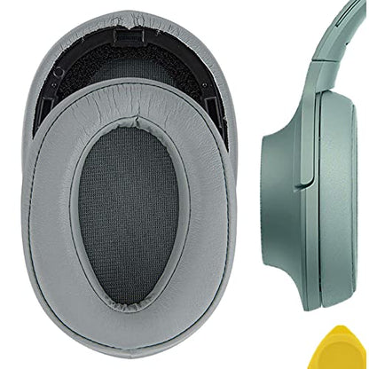 Geekria Replacement Ear Pads for Sony MDR-100ABN, WH-H900N Headphones Ear Cushions, Repair Parts (Grayish Green) - color: Grayish Green