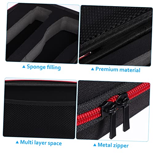 Toddmomy Case Sponge Inserts Storage Pouch for Windscreen Covers Accessory Holders Easy Zipper Closure