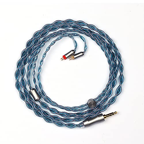 Linsoul Tripowin Altea Upgraded 6N OCC Litz 4 Cores HiFi Earphone Cable | 26 AWG High-Purity Monocrystalline Copper Wires for in Ear Earphone, 3.5mm, 2pin 0.78mm - size: Standard 2pin, style: 3.5mm