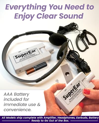 SuperEar SE5000 - Hearing Amplifier, Personal Headphones, Audio Accessories