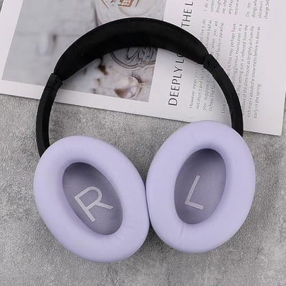 Earpads Cushion Fit for Bose QuietComfort 45 QC45 QC35 QC35ii Headphones, Replacement Ear Pads with Memory Foam& Protein Leather (Purple) - color: QC45 Purple