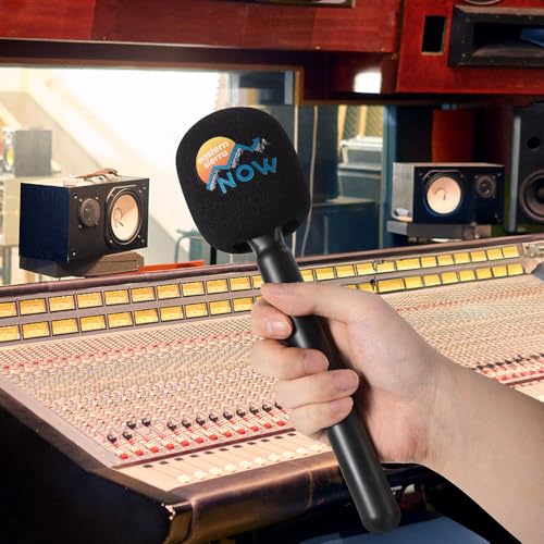callie Personalized Microphone Cover Foam, Custom Mic Cover with Photo Logo on Both Sides, Microphone Windscreen for Birthday Gift