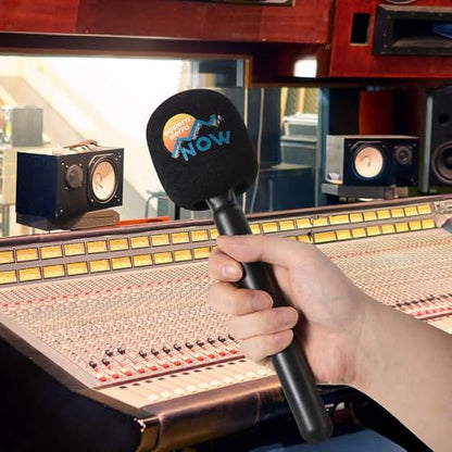 callie Personalized Microphone Cover Foam, Custom Mic Cover with Photo Logo on Both Sides, Microphone Windscreen for Birthday Gift