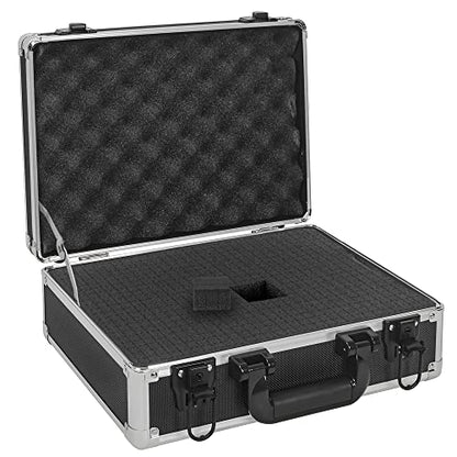 14 Inch Hard Shell Carrying Case | Ideal for Wireless Mic System Storage & Camera Gear Transportation with Customizable Pre-Diced DIY Foam - size: Inner：13.6''X 9.6''X 4.6''