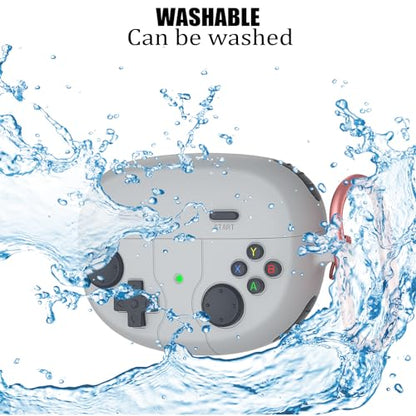 Silicone Case Compatible with Bose Ultra Open Earbuds with Cleaning Kit, Cute Game Design Soft Protective Cover Compatible with Bose Open Ear Cover - color: Gray