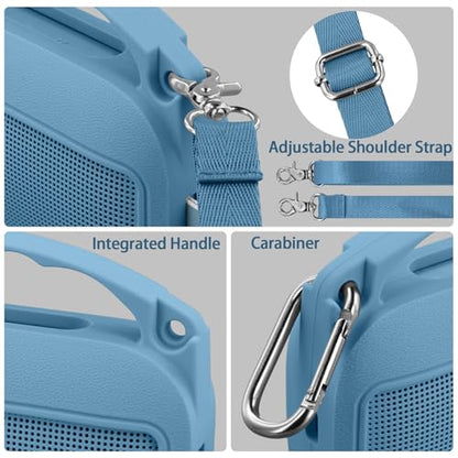 Silicone Cover for Bose SoundLink Flex Portable Speaker 2nd Gen | Scratch-resistant, Unhindered Sound, Silicone Construction, Portable Carrying Silicone Cover, Blue Dusk Silicone Cover - color: Blue Dusk Cover