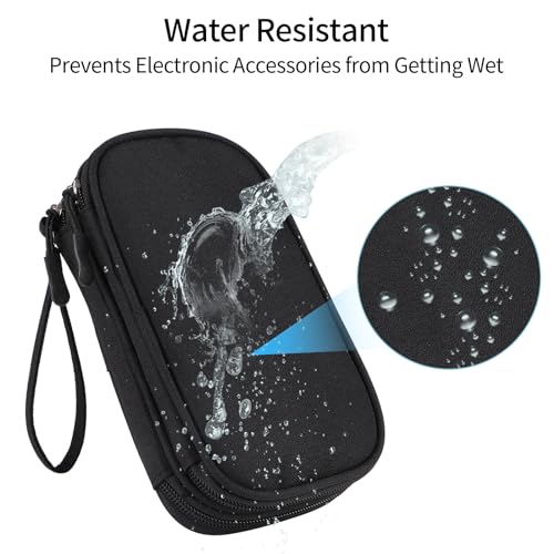 Travel Cable Organizer - Electronics Accessories Bag-Black - color: Double Layer - Black