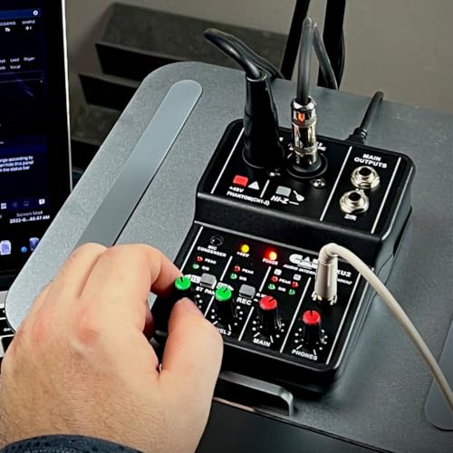 CAD Audio MXU2 2‑Channel USB Audio Mixer with XLR Combo Inputs - style: MXU2 2-Channel Mixer