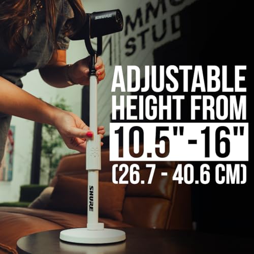 Shure SH-DESKTOP1 Microphone Stand - White