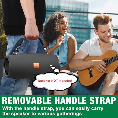 Removable Speaker Handle Strap Compatible with JBL Xtreme/Xtreme 2/ Xtreme 3/ W-King X10/ Zealot S67 Outdoor Travel Speaker Handle Belt (Black)