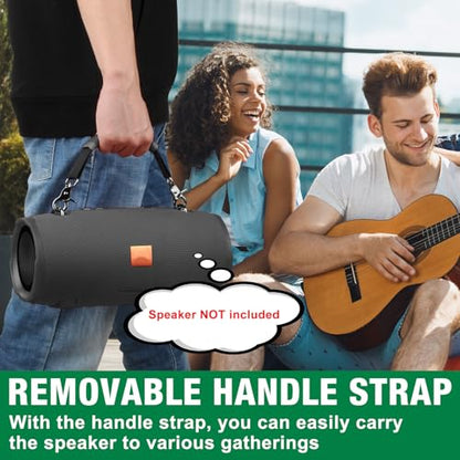 Removable Speaker Handle Strap Compatible with JBL Xtreme/Xtreme 2/ Xtreme 3/ W-King X10/ Zealot S67 Outdoor Travel Speaker Handle Belt (Black)