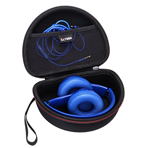 LTGEM Case Compatible with Beats Solo 4 / Studio Pro Headphone, Hard Travel Carrying Case for Beats Solo 4 / Studio Pro Headphone, Black+Black - color: Black+Gray1