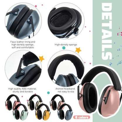 12 Pcs Kids Ear Protection Noise Cancelling Headphones Ear Muffs Bulk 27db Adult Noise Reduction Hearing Earmuff(Universal Fit (kids & Adults),Boho Style) - size: Universal Fit (kids & Adults), style: Boho Style